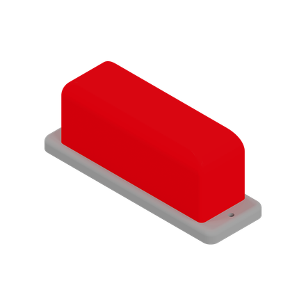 Red Rectangular Mini Strobes