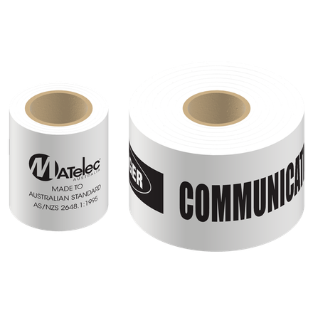 White Communications Underground Warning Tape