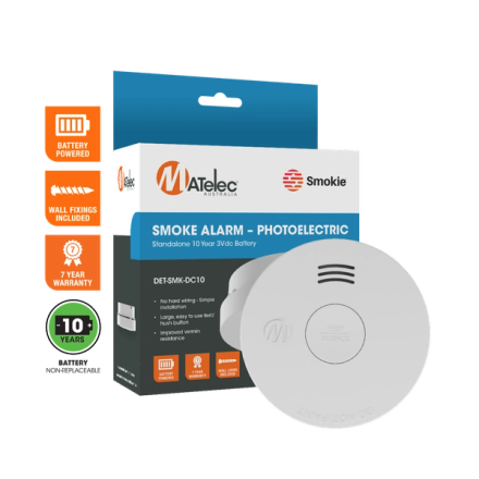 1 & 10 Year Standalone Photoelectric Smoke Detectors