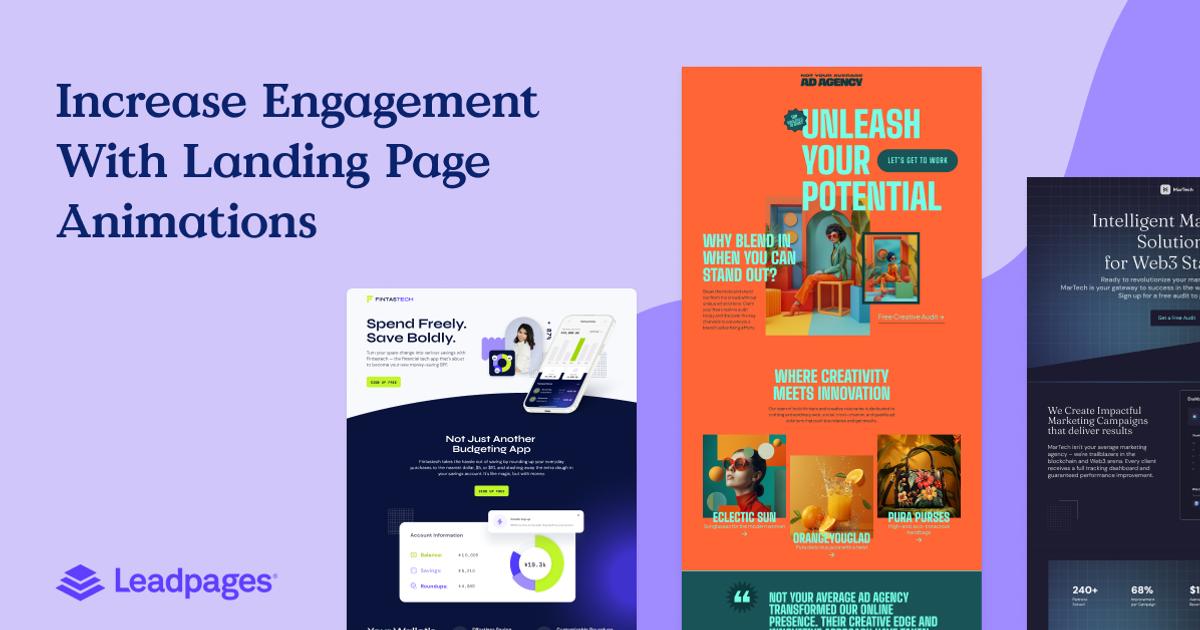 Boost Engagement with Landing Page Animations | Leadpages