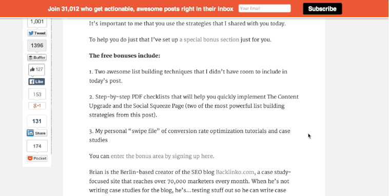 21 List Building Examples for Bloggers | Leadpages | Leadpages