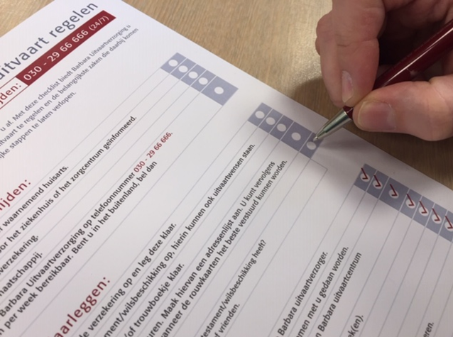 Checklist uitvaart regelen