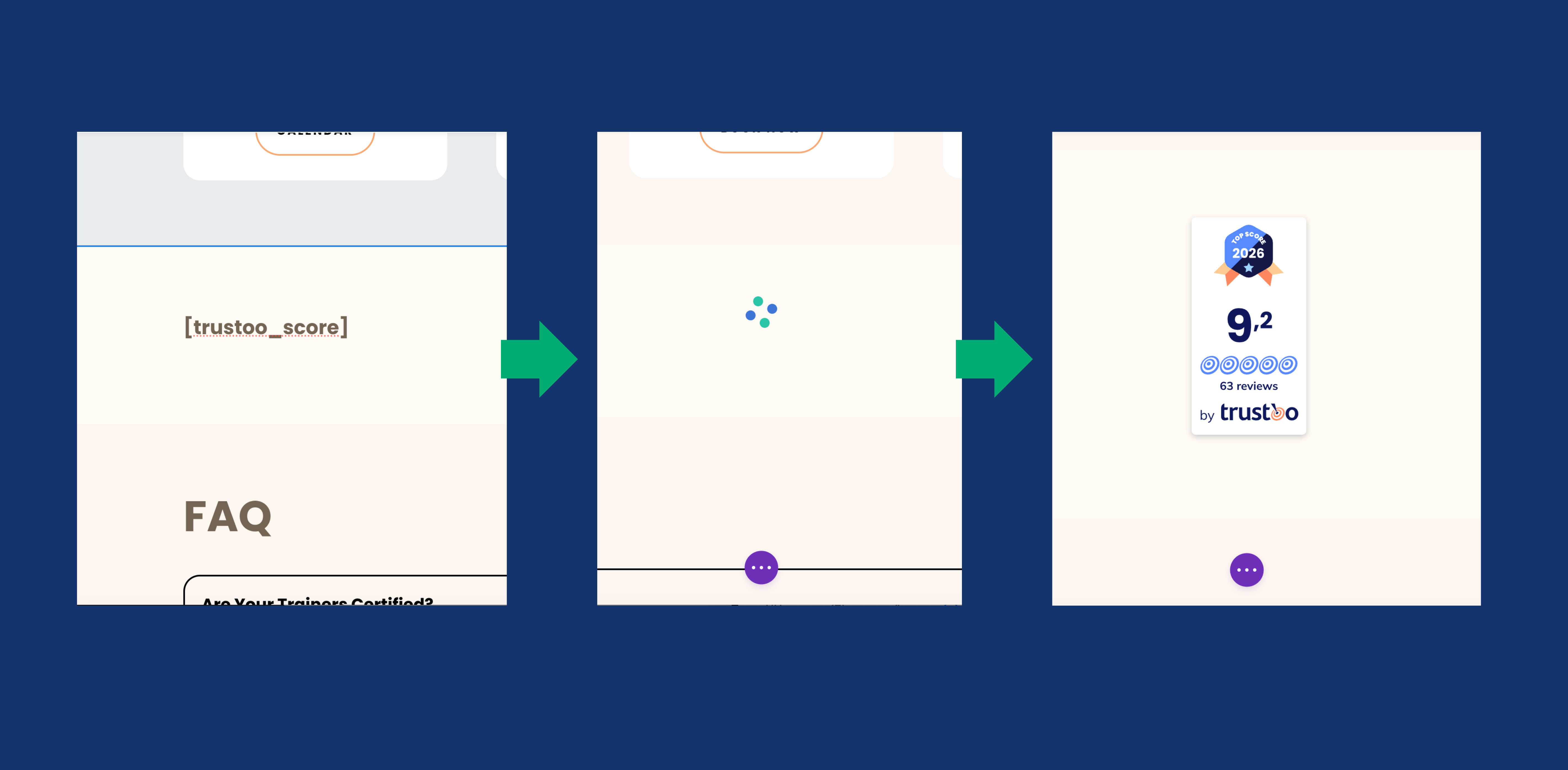 Stap 6.2: Plaats de gewenste widget(s) op je website