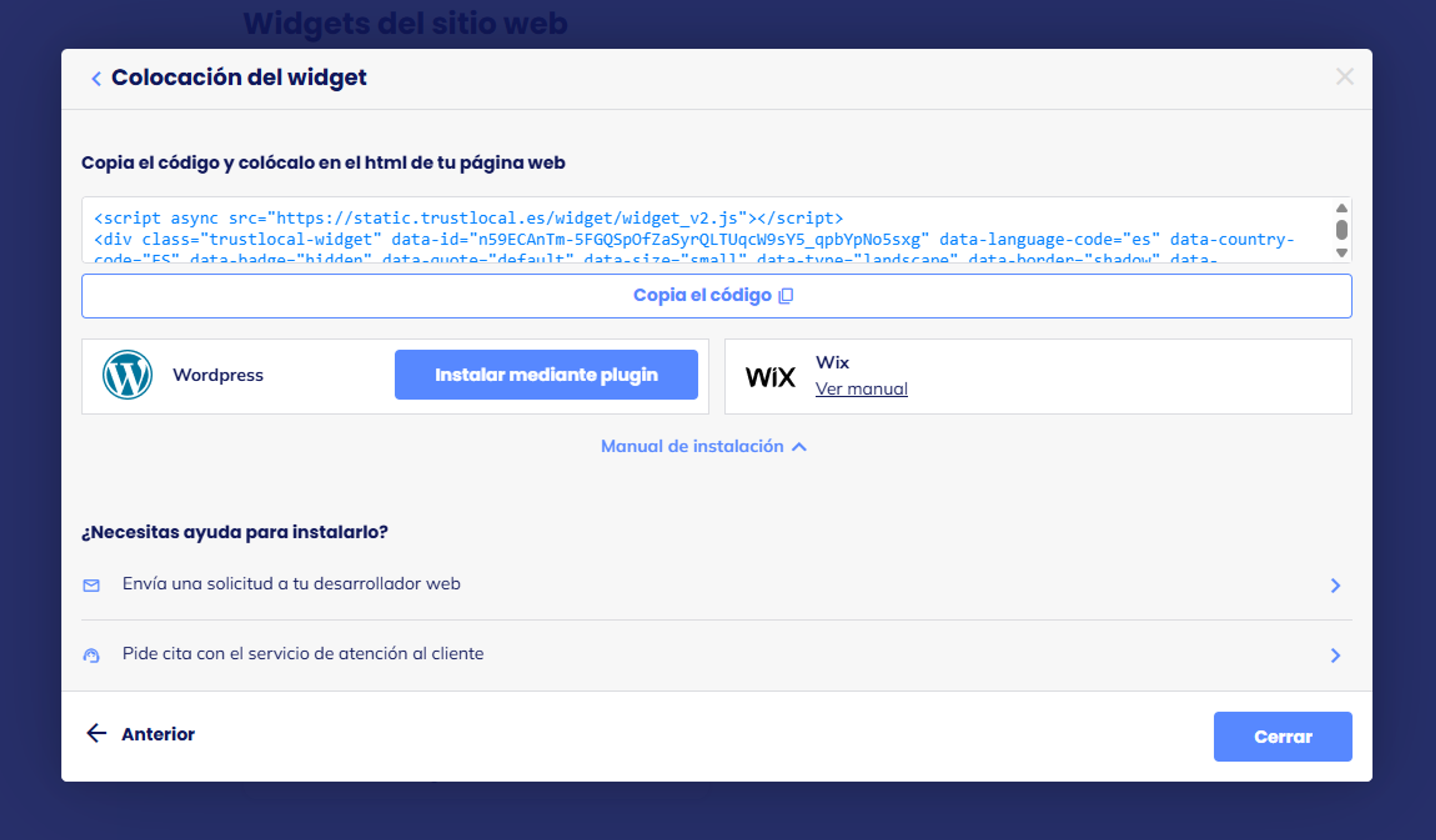 Paso 3.1: Clic en 'Instalar mediante plugin'