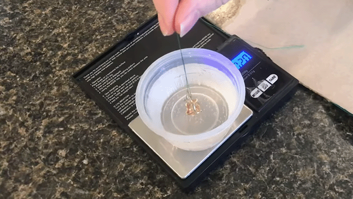 testing gold with specific gravity method