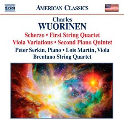 cover image of the recording Wuorinen: Scherzo, First String Quartet, Viola Variations / Serkin, Martin