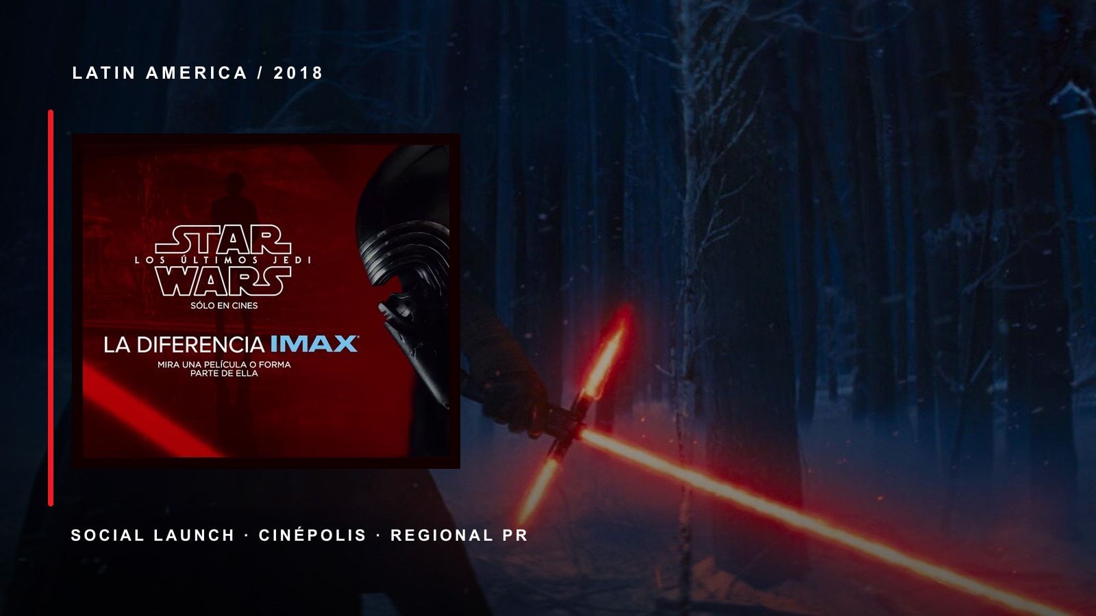 Campaña de Star Wars en IMAX para Latinoamérica con Kylo Ren