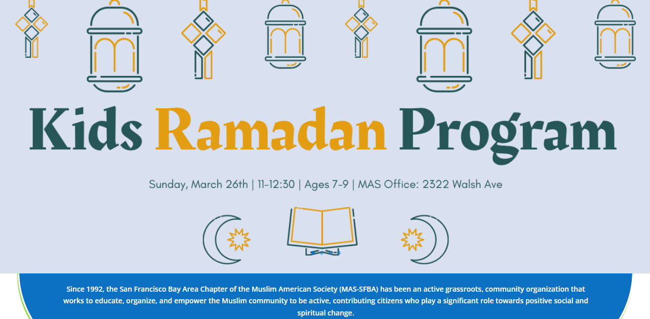 MAS Bay Area's Kids Ramadan Program