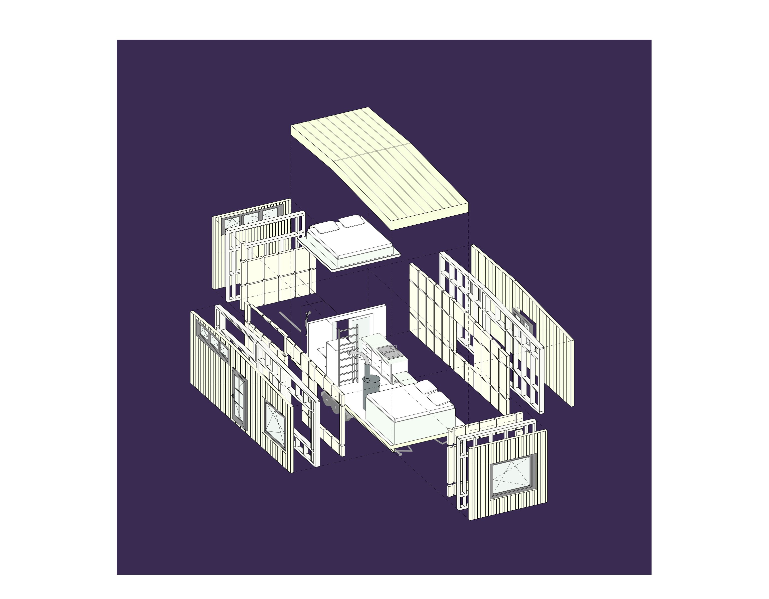 Exploded Axonometric Drawing