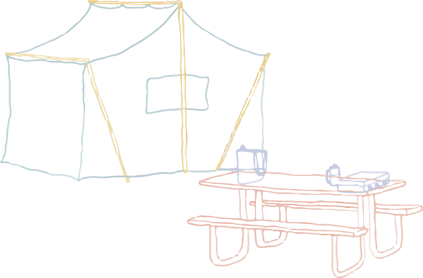 Campground Illustration