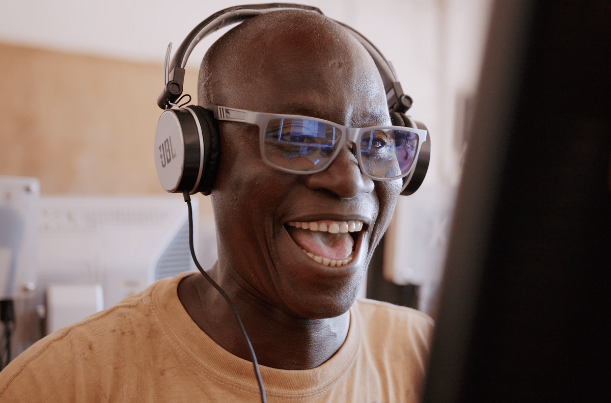 Person using computer