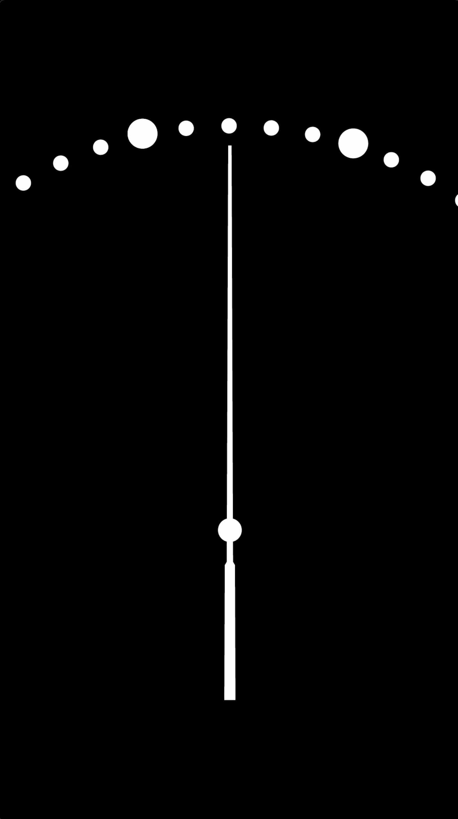 Abstract black-and-white moving-image artwork featuring layered circular lines that twist, expand and gradually unravel against a dark background.