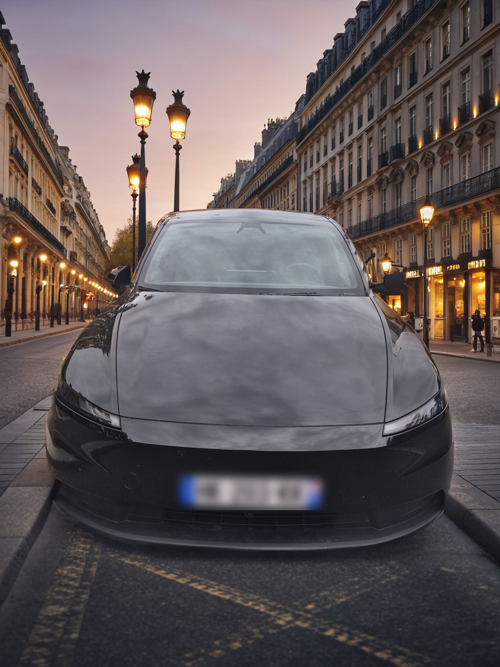 Tesla Model Y noire — Élégance
