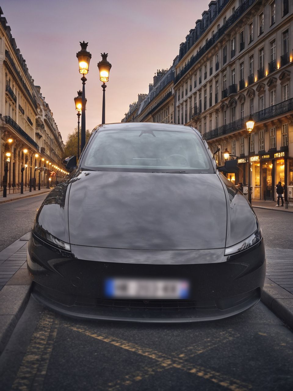Tesla Model Y noire — Élégance