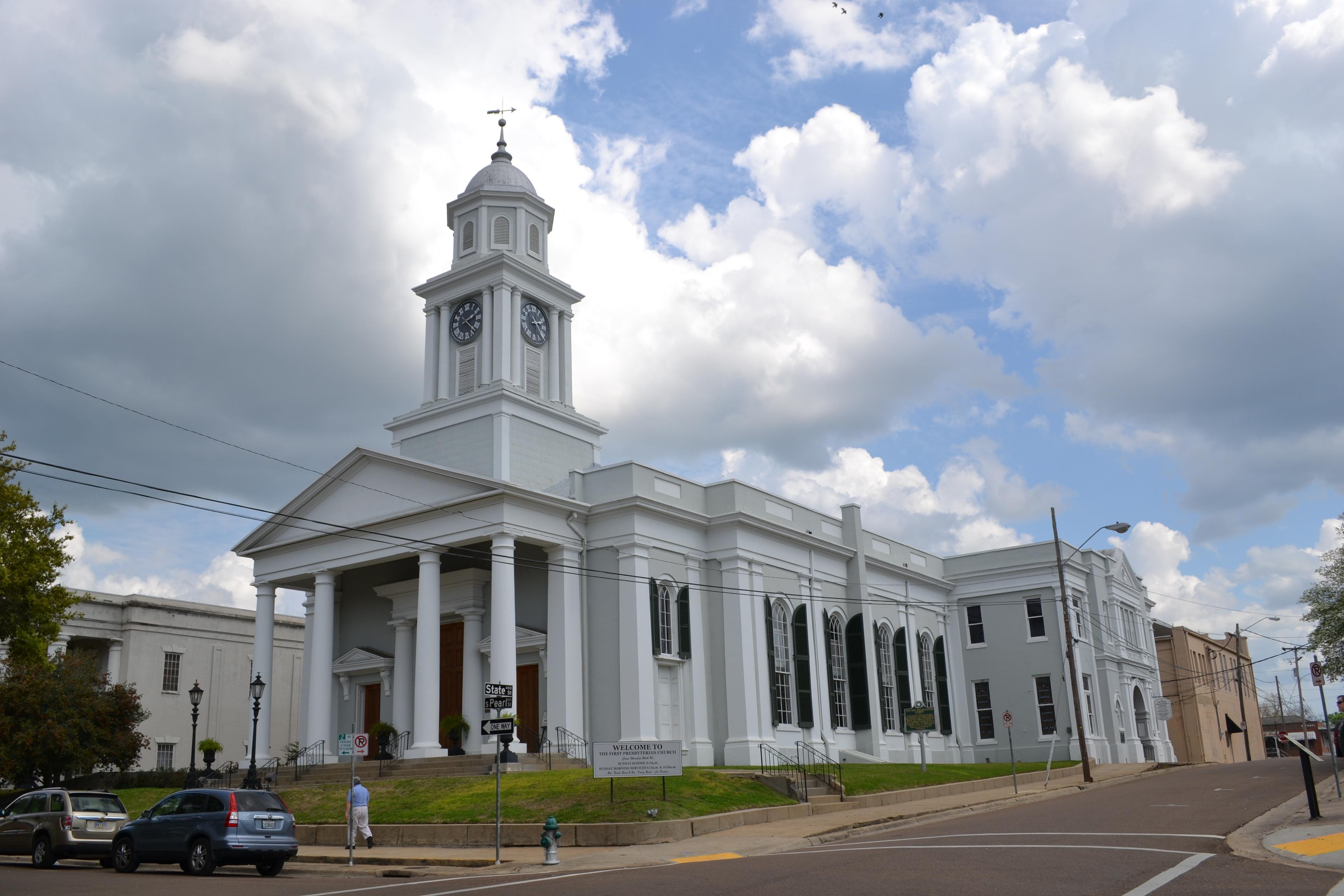 First Presbyterian Church in Natchez Historic District.