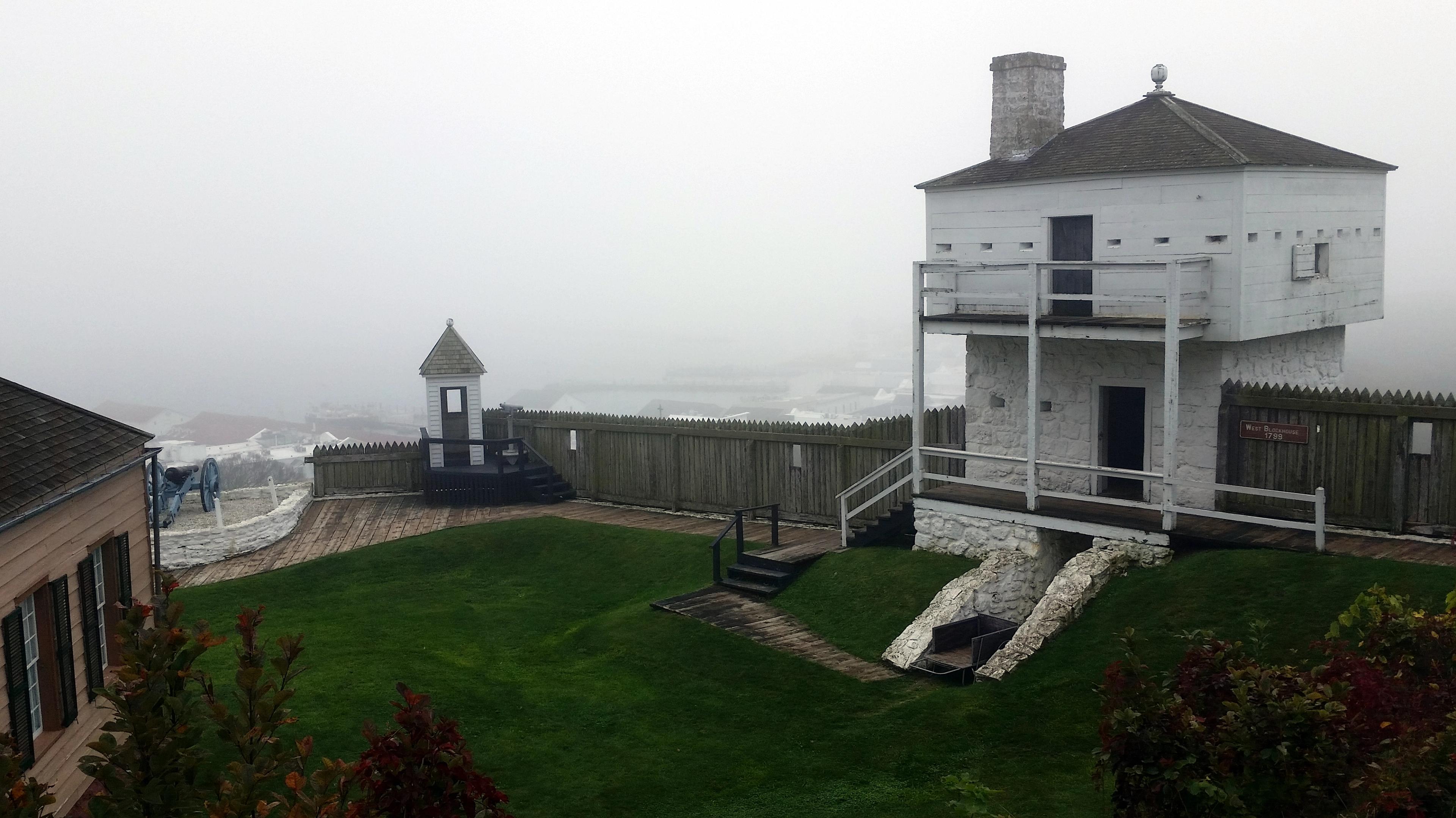 Historic Fort Mackinac on Michigan's Mackinac Island Historic District.