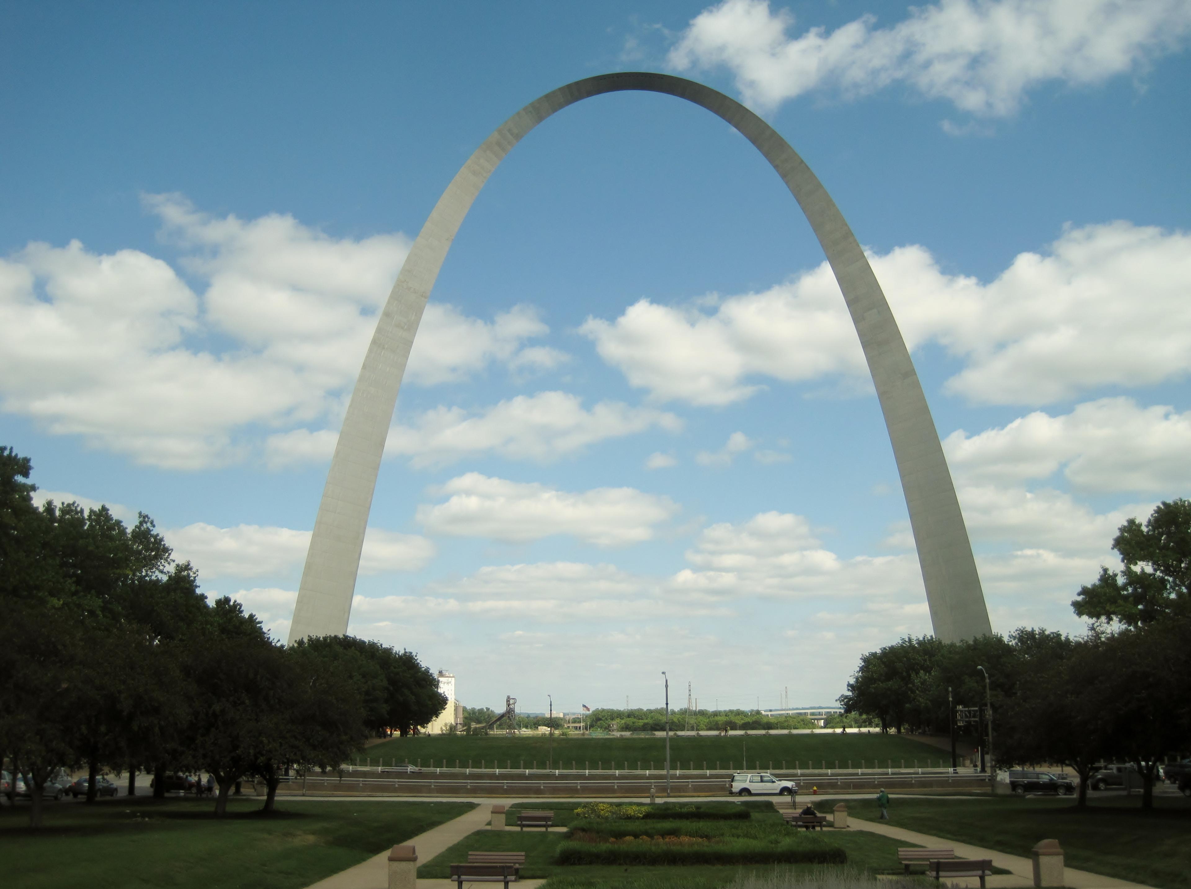 The Gateway Arch in the Gateway to the West Historic District.