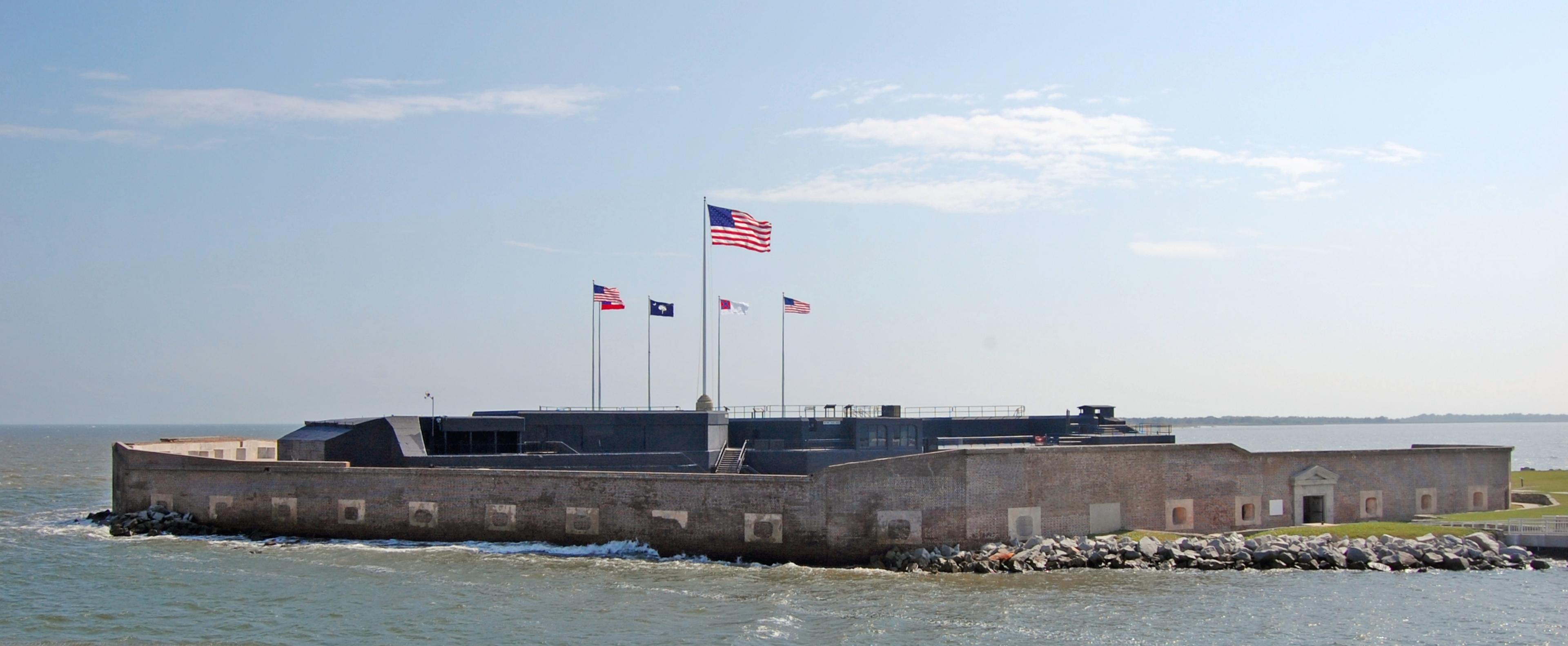 Fort Sumter in South Carolina, USA.