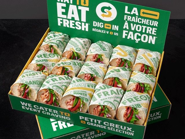 15 Subway-sandwich i en æske