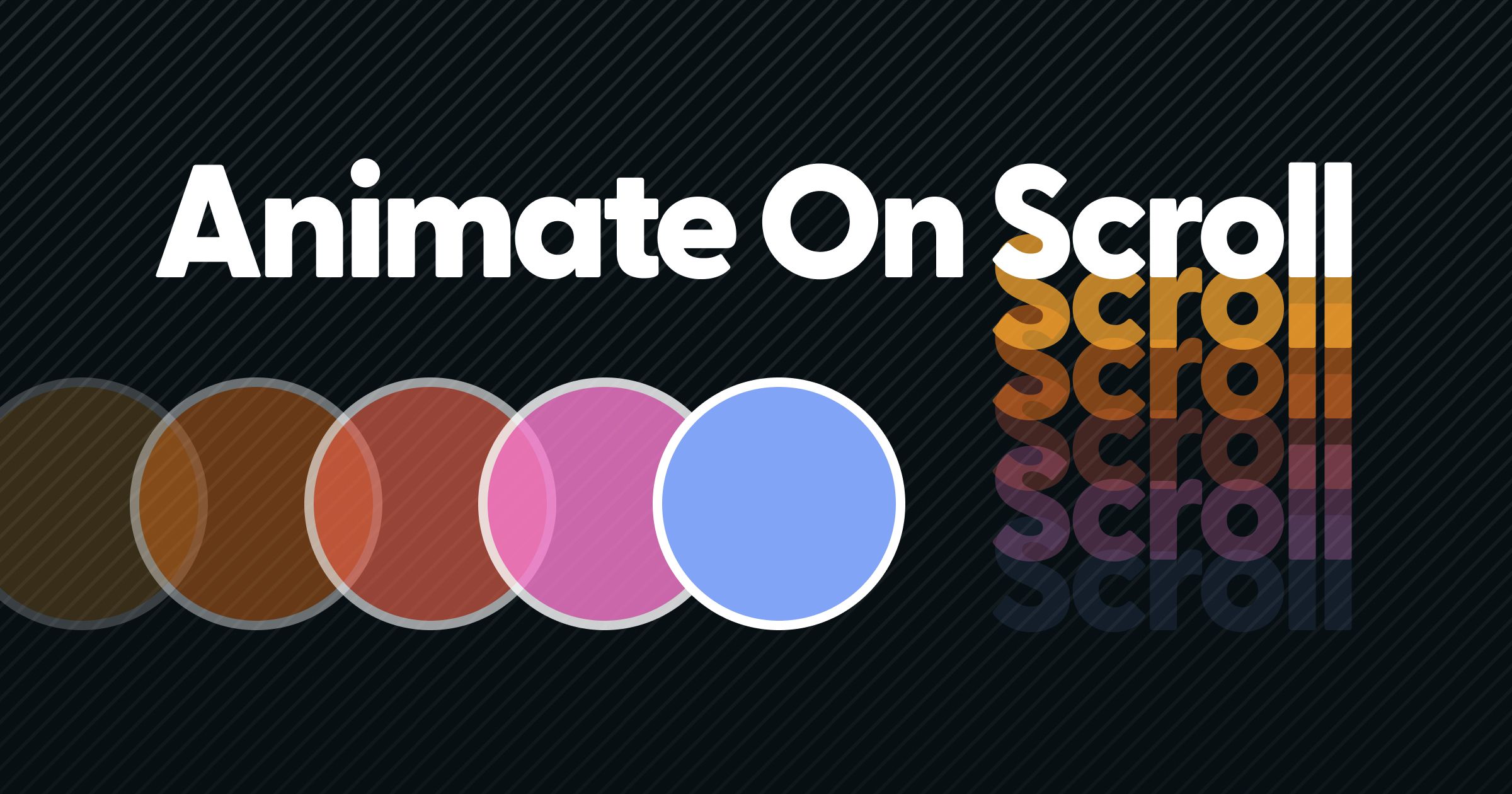 Animate on scroll cover image