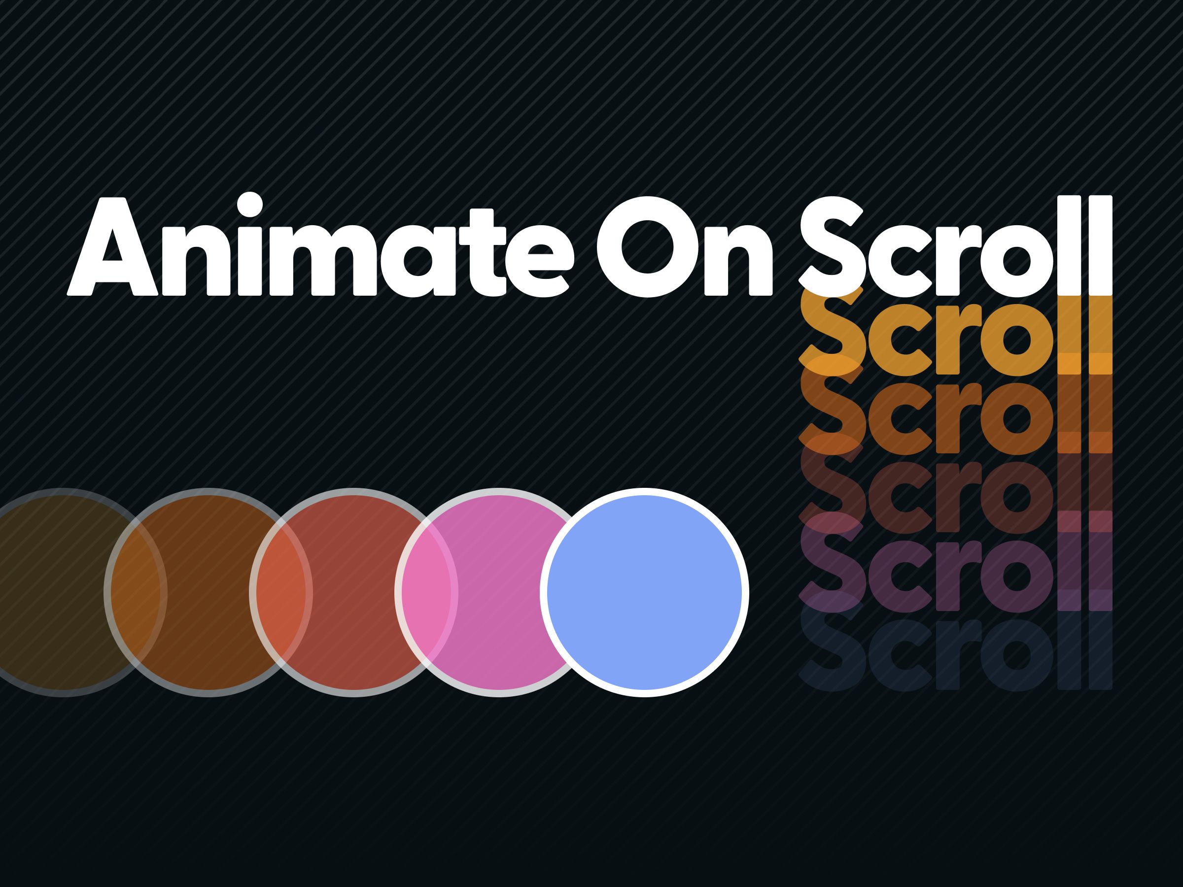 Animate on scroll cover image