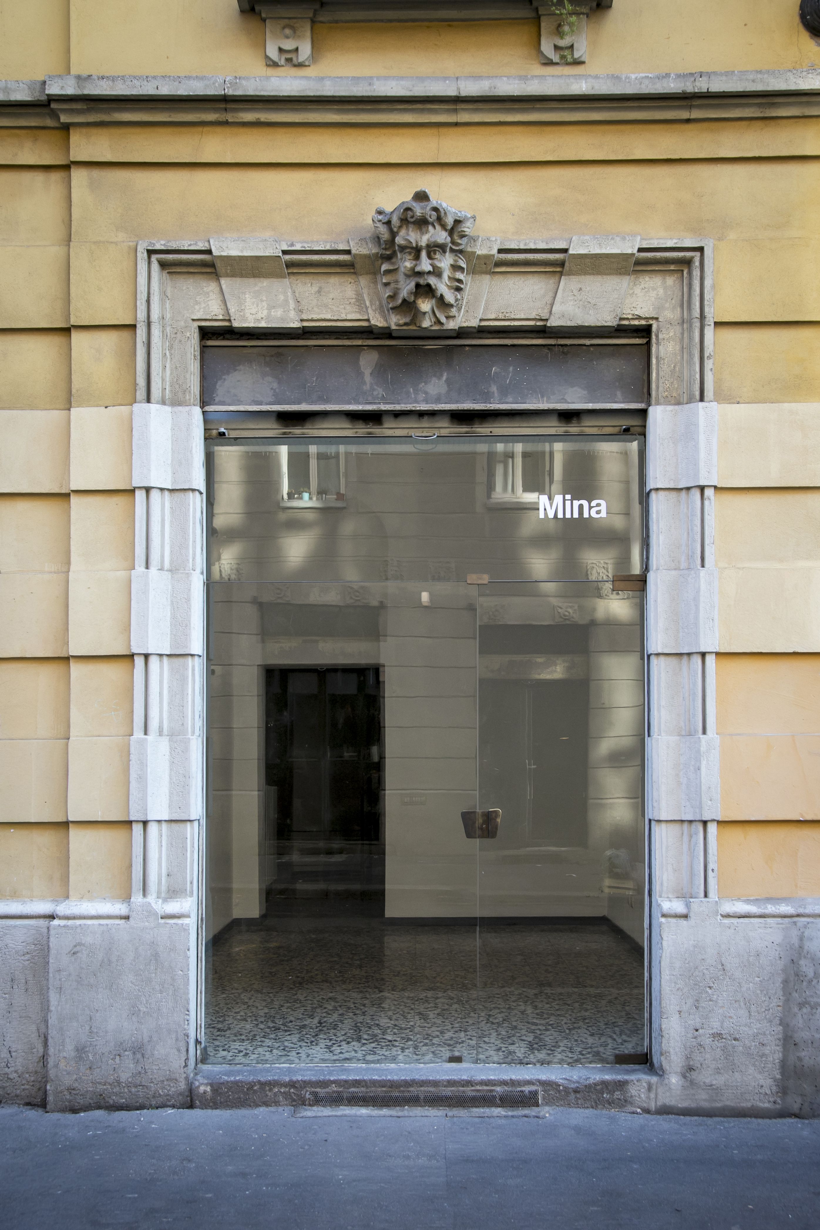 Mina street-facing window