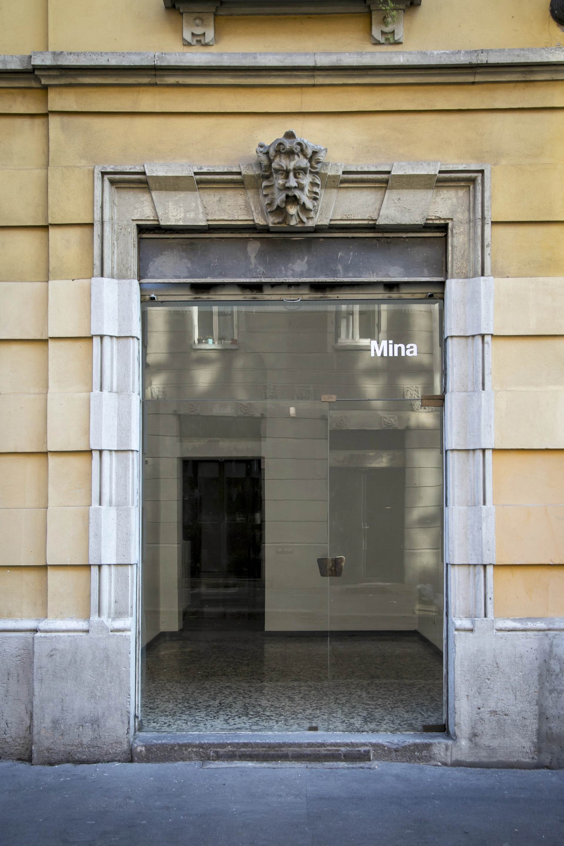 Mina street-facing window