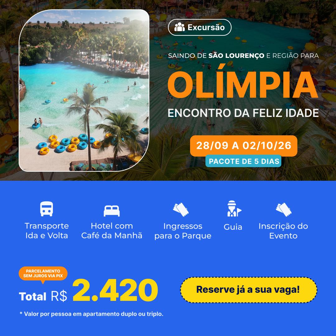 Excursão Olímpia - Feliz Idade