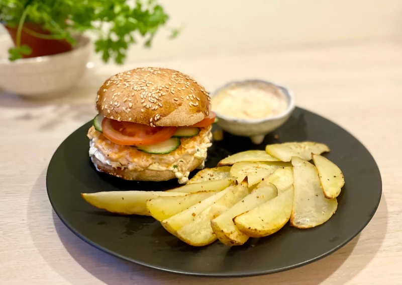 Lakseburger