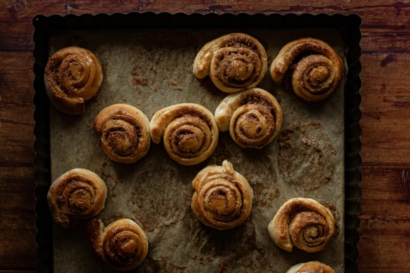 Kanelsnegle med spelt
