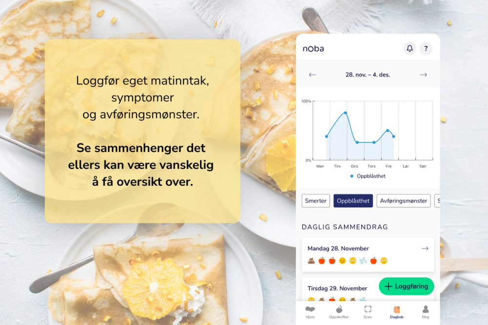 Se sammenhengermed IBS-dagbok i Noba