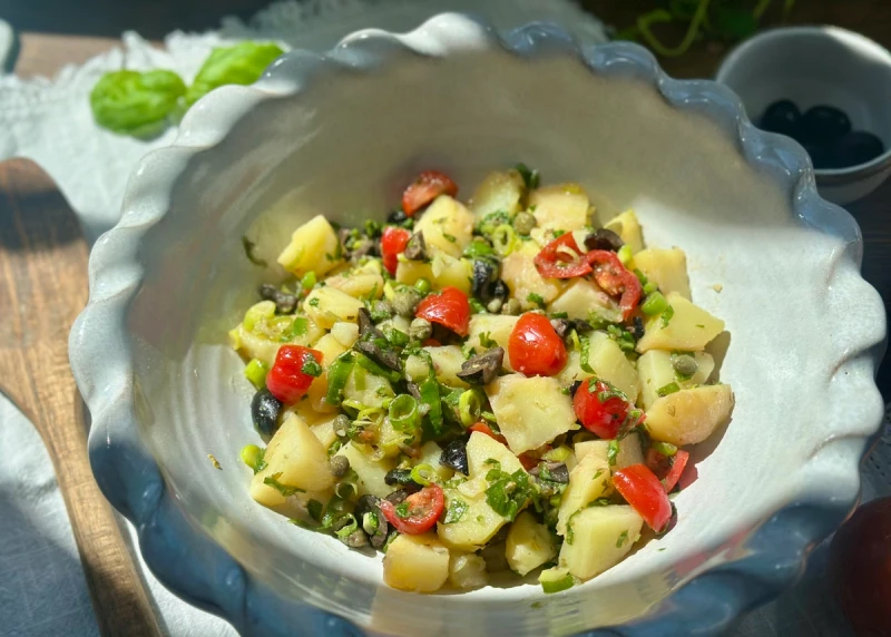Kartoffelsalat med italienske smage
