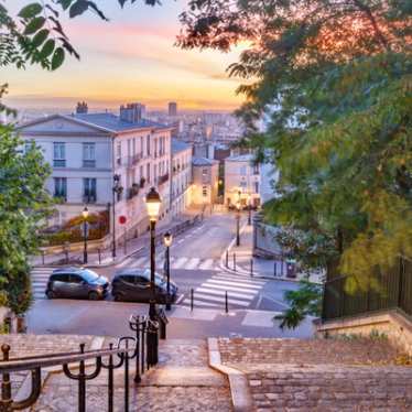 Paris Montmartre at Sunrise