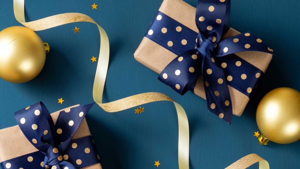 Christmas decorations and presents