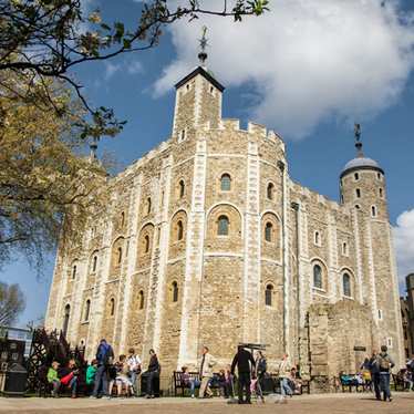The Tower of London on a sunny day