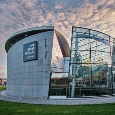 Facade of the Van Gogh Museum Amsterdam.