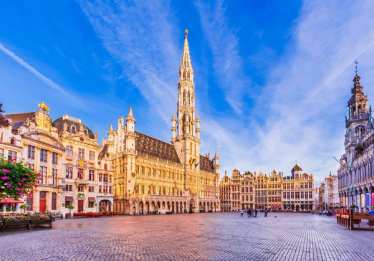 Brussels - Grand Place - blue sky