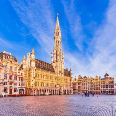 Brussels - Grand Place - blue sky