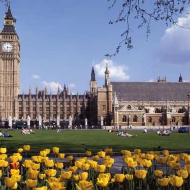 London - spring - Parliament view