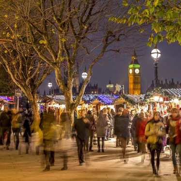 South Bank Christmas market in London