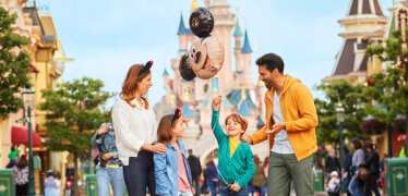 Family at Disneyland Paris