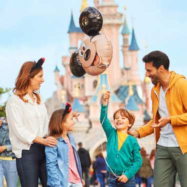 Family at Disneyland Paris