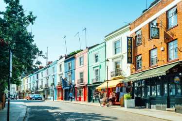 London - a colourful street in Notting Hill