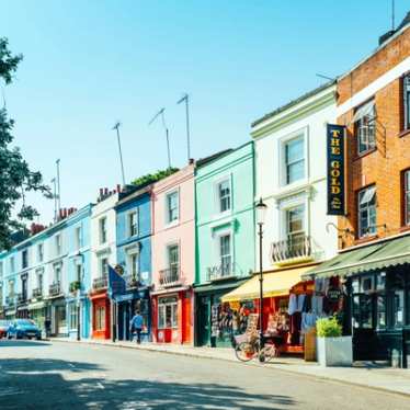 London - a colourful street in Notting Hill