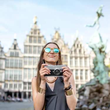 Touriste à Anvers