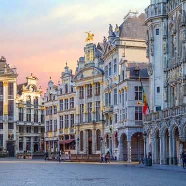 Brussels, Grand Place, in winter