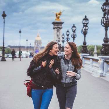 Paris - friends - winter
