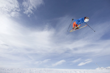 Skiing in the Alps
