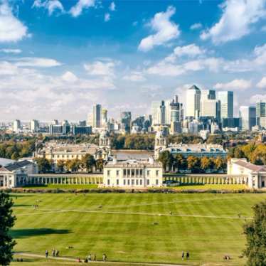 London view from Greenwich park