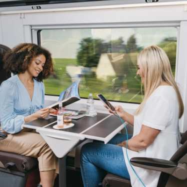 Ladies on Eurostar Standard Premier class